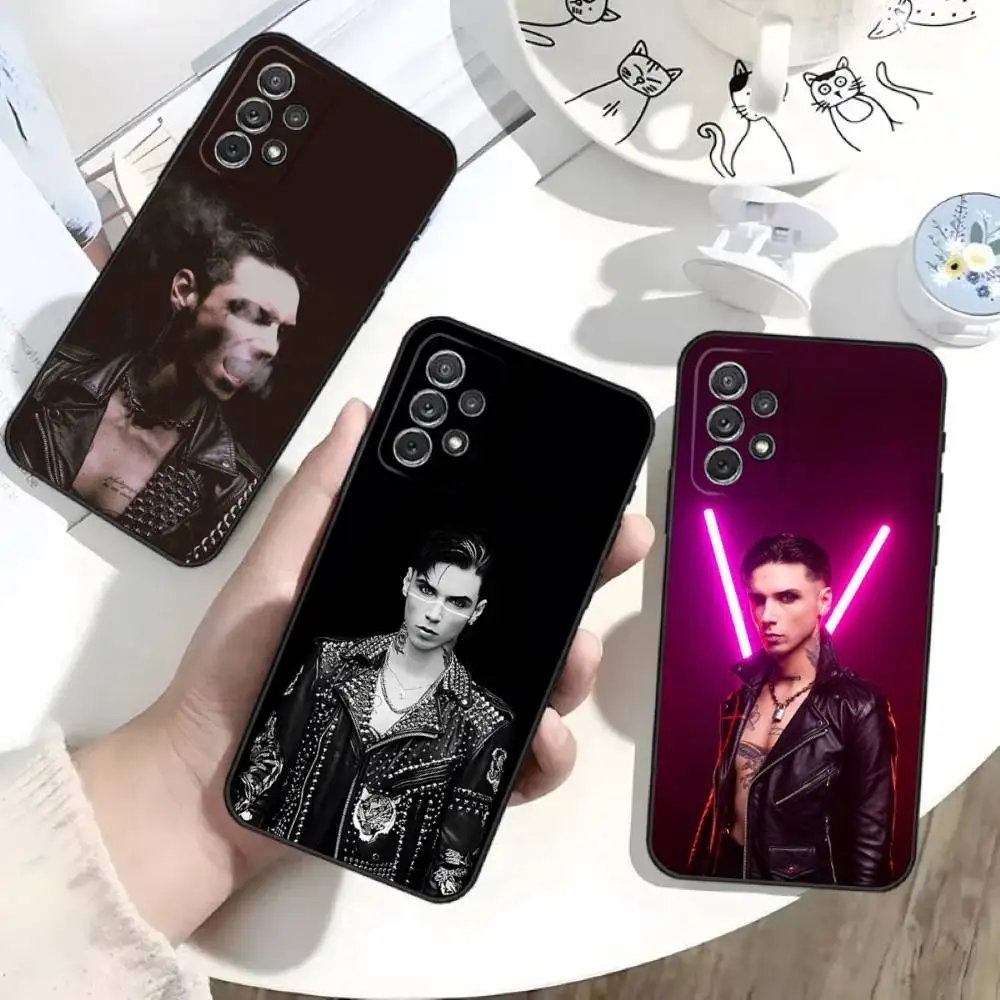 

Rock A-Andy Biersack Phone Case For Samsung S25,S24,S21,S22,S23,S30,Ultra,S20,Plus,Fe,Lite,Note,10 Black Soft Shell
