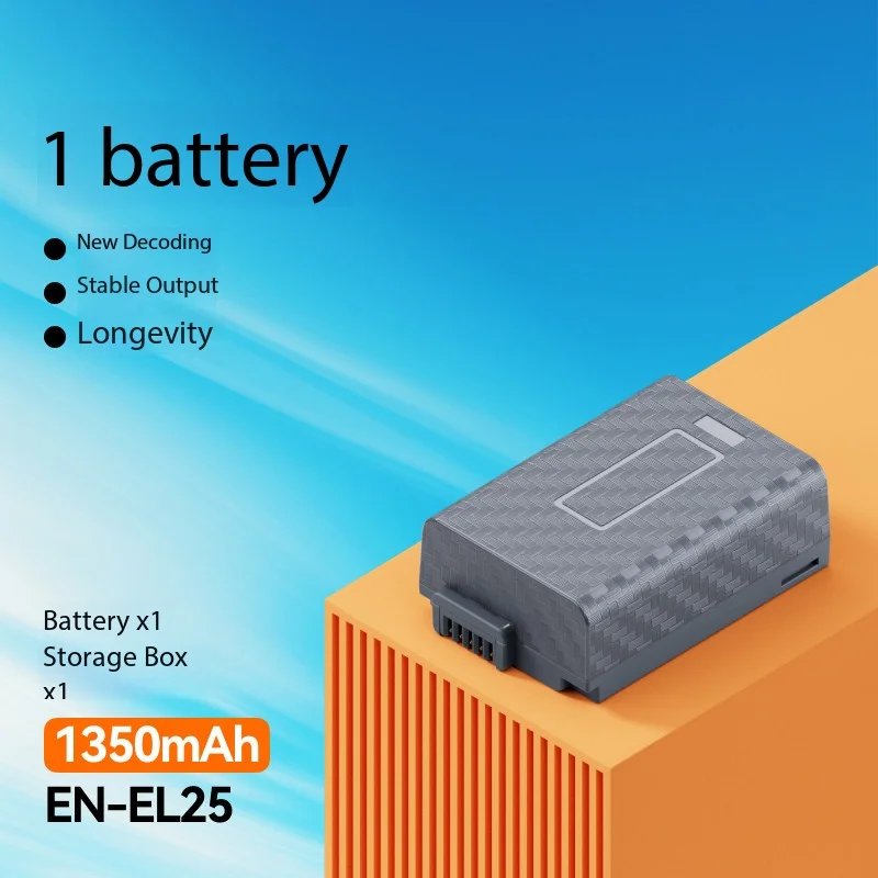 EN‑EL25 1350mAh Rechargeable Li‑ion Battery Charger Kit For Nikon Z30 Zfc Z50 Z50II Z Series Micro Single Camera Accessories