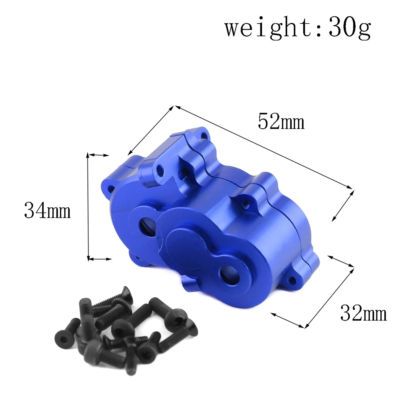 Metal Gearbox Housing Case 7091 Gear Cover 7379R for 1/16 Traxxas Slash E-Revo Summit RC Car Upgrade Parts Accessories