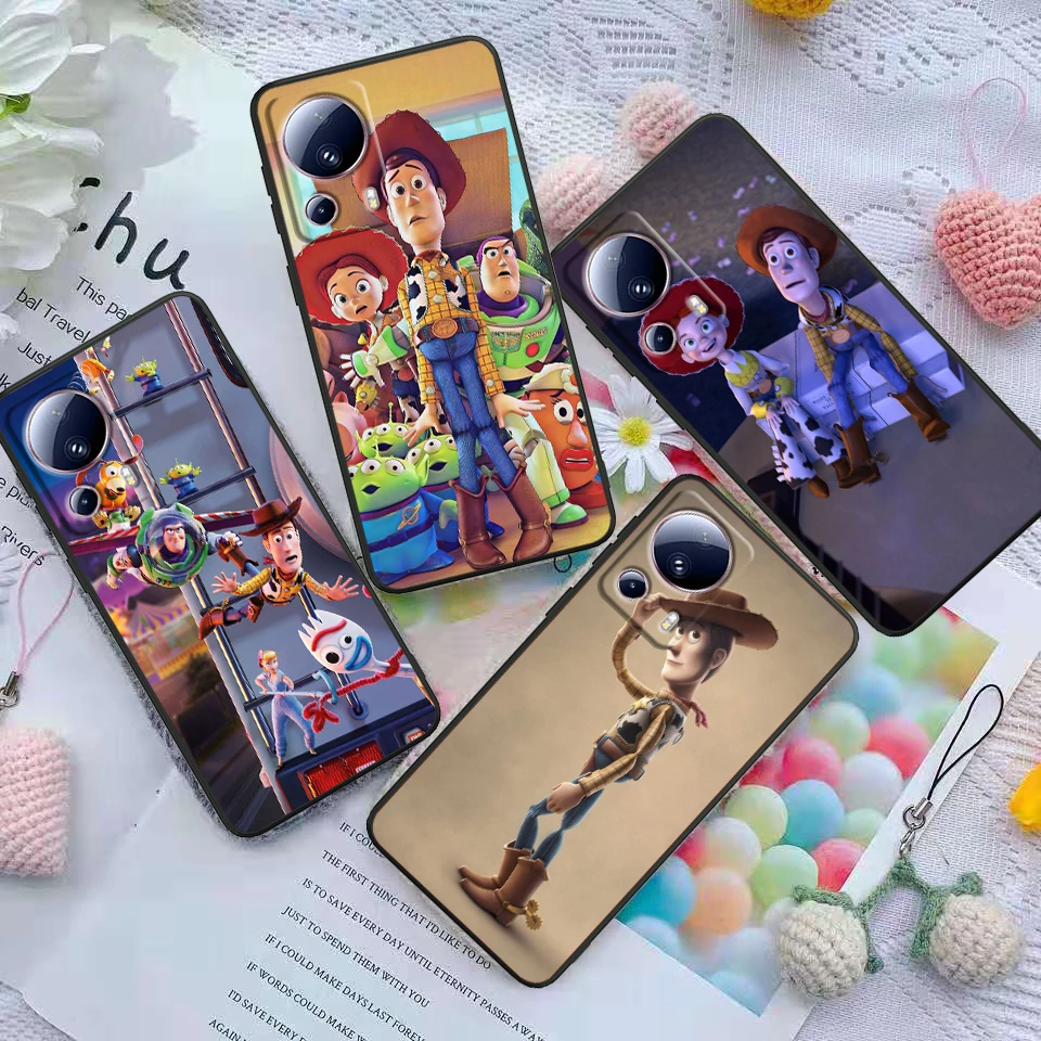 Disney Toy Story Cover For Xiaomi Mi 14 13 12X 12 11 11T 11i 10T 10 Pro Lite Ultra 5G Black Phone Case