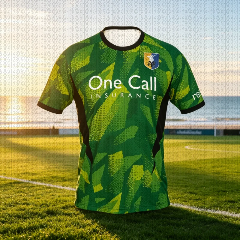 

2026 Summer New Fashion Wear Mansfield Town Away Footbool Jersey T-shirt Comfortbale T-shirt Same for Adults Kids Parent-child