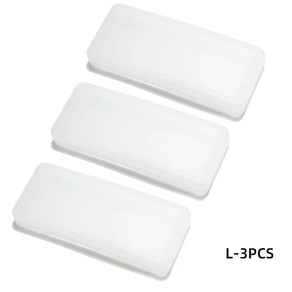 NONE VIVIBEE Clip-on-Sonnenbrillen-Kunststoffbox, M, L, weiß, transparent 4