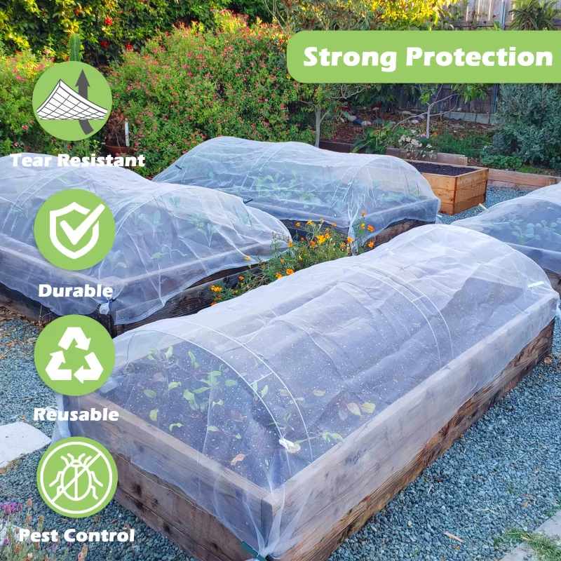 High bed insect-proof net, breathable mesh mosquito cover for outdoor gardens98.43x196.85inch protective case - view 3
