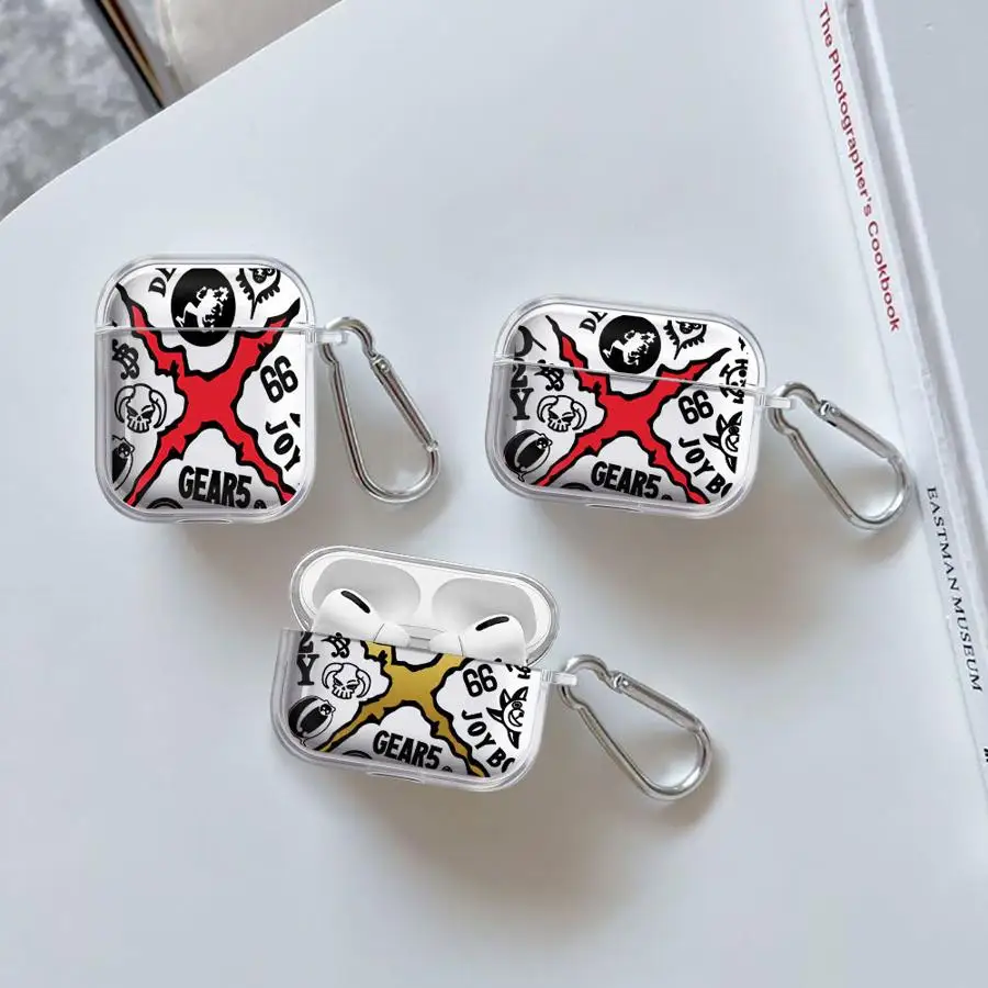 

Ones P-Oieces Logo Case For Airpods Pro Pro2 4 3 1 2 Pro3 Clear Earphone Cases Cover