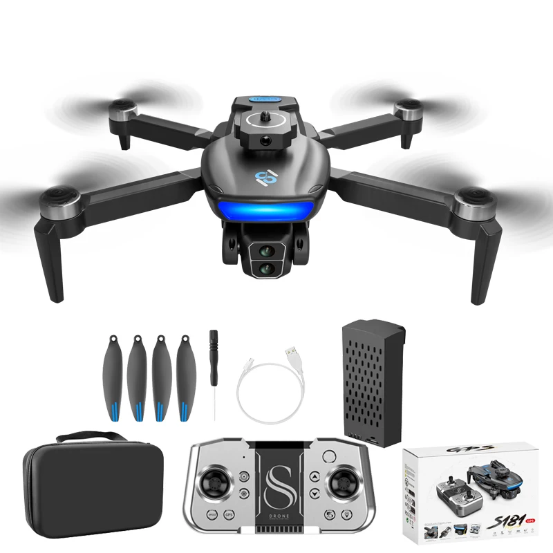 

S181 Drone Camera 8K GPS Professional FPV Dron 4k Camera Aerial Aircraft RC Quadcopter Photography Helicopter Obstacle Avoidance