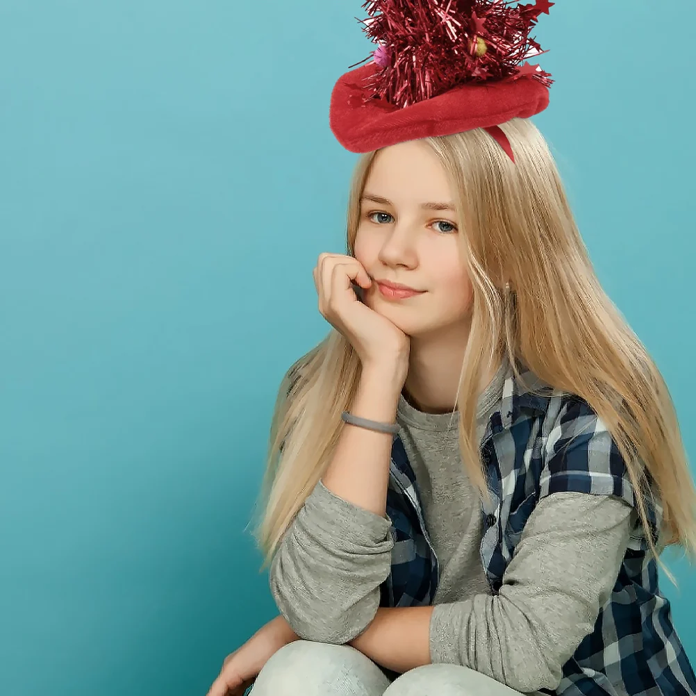 

6Pcs Xmas Tree Headband Christmas Hair Accessories Cute Decorative Party Headband for Women Girls Christmas Hair Accessories