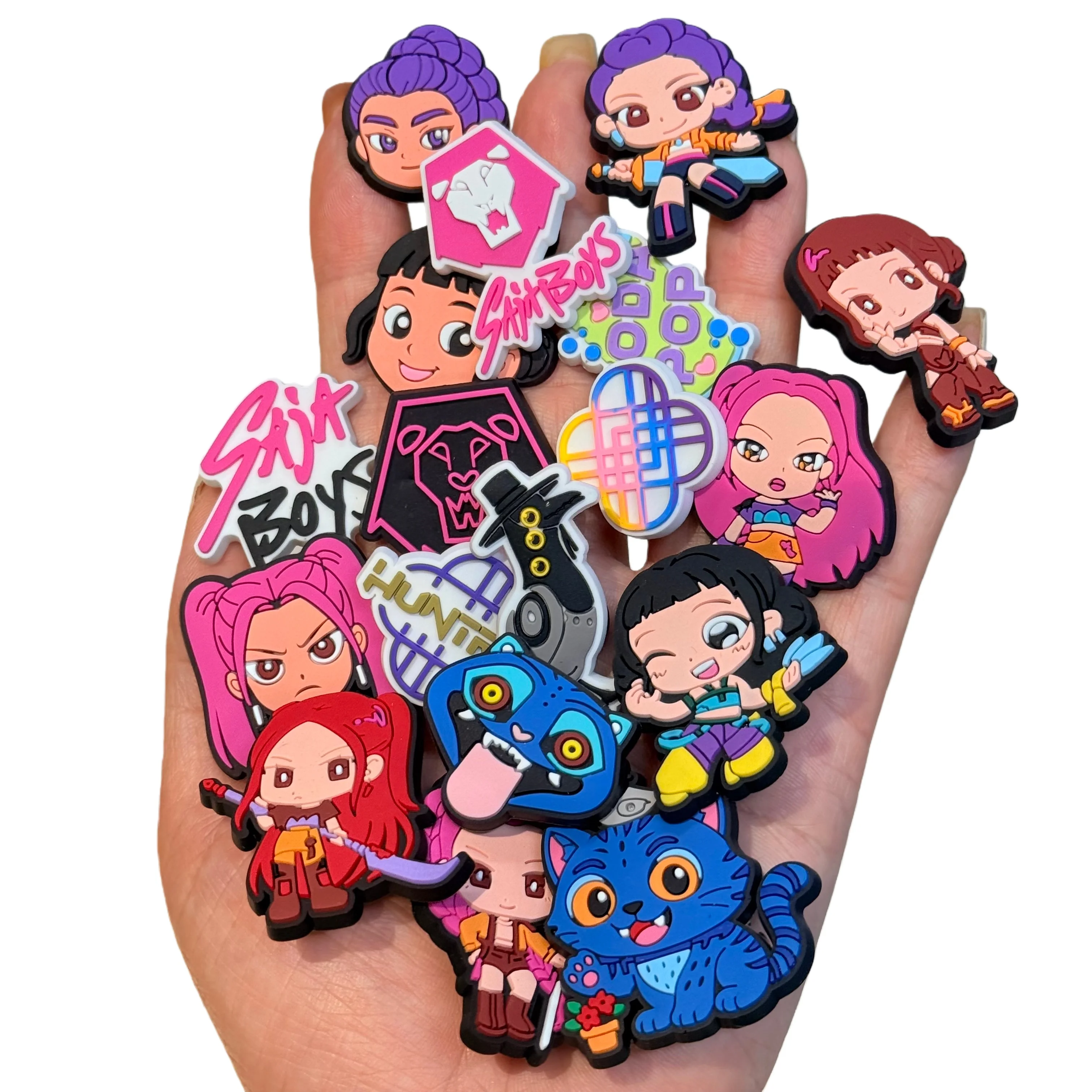 عالية الجودة 1-18 قطعة امرأة البوب المطربين الأحذية البلاستيكية السحر زينة القط موديش تسد مشبك DIY بها بنفسك الفتيات جراب هاتف #4