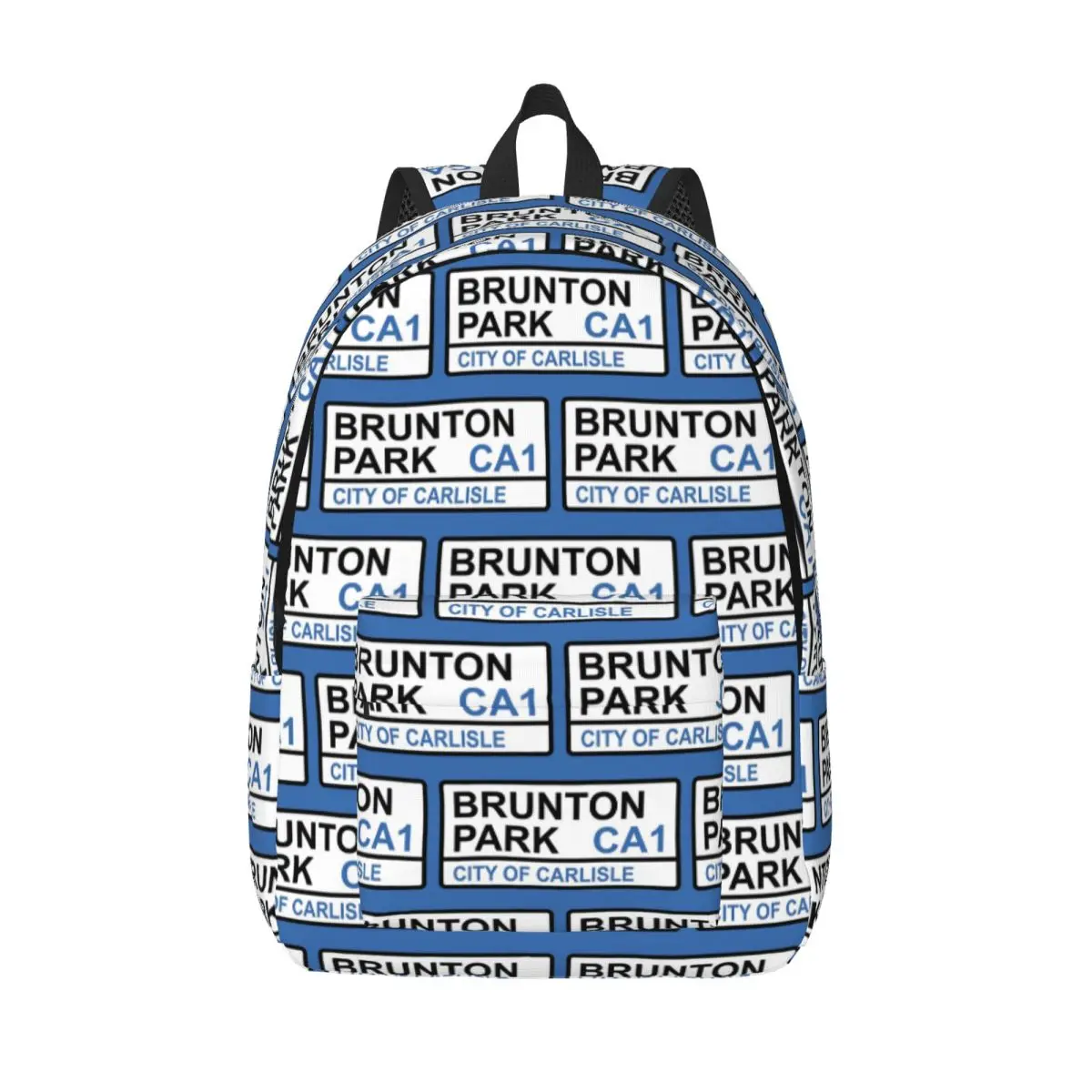 

Carlisle Brunton Park Iconic Street SignBackpacks Boy Girl Bookbag Shoulder Bag Portability Travel Rucksack Students School Bags