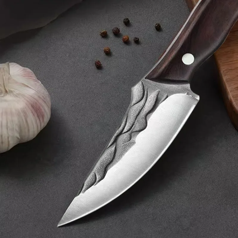 Meat Cleaver Kitchen Knife Handmade Forged Knife Stainless Steel Boning Knife Butcher Fish Knife Fruit Knife Kitchen Accessories