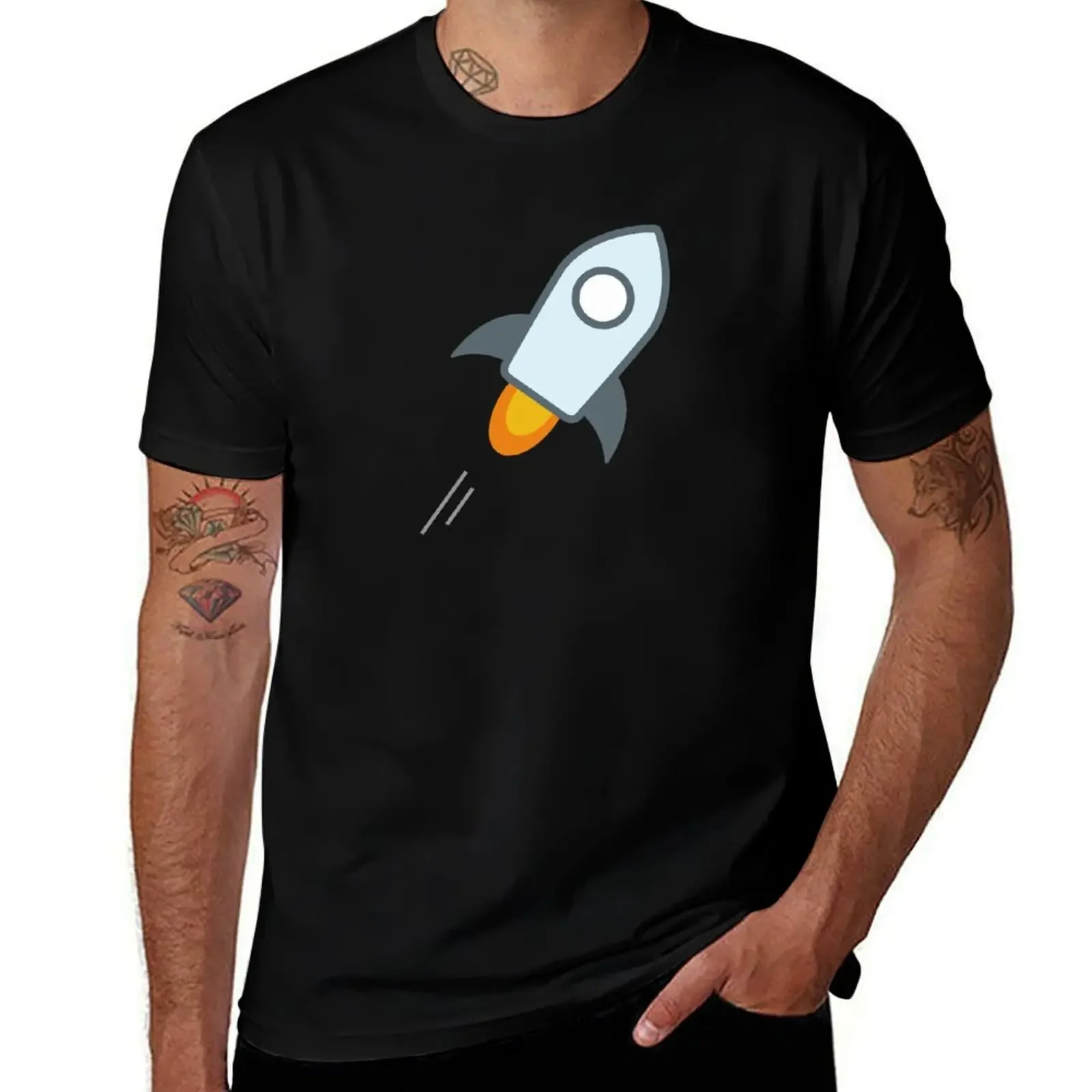 

Stellar Lumens XLM T-Shirt sports fans funny shirt cotton customs graphic tee shirt mens graphic t-shirts big and tall