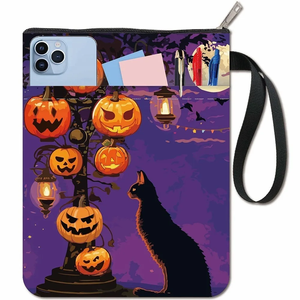 Cloth Book Cover Notebook Wraps Rectangle Cat Shape 280x220mm