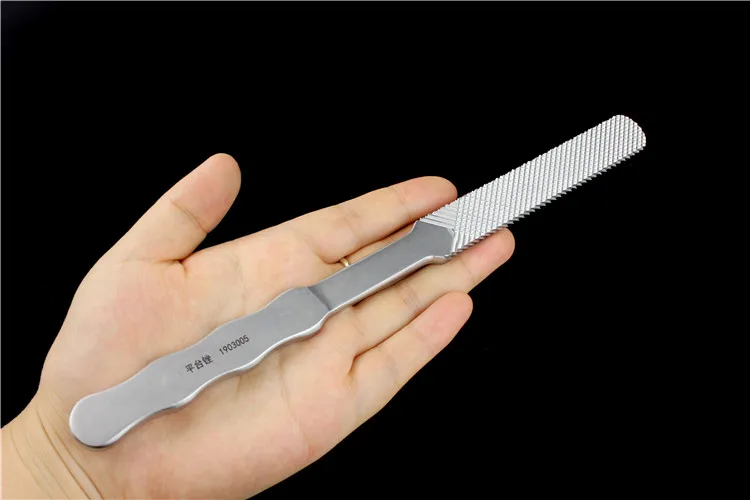 Orthopedic instrument medical tibial plateau bone file femur knee joint meniscus Four side double sided flat round head Grinder