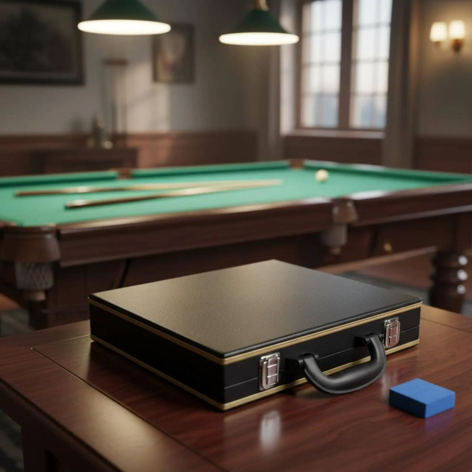 Snooker Ball Box Safeguarding Billiard Balls Storage Box Snooker Ball Case Carry Handle Sports Gear Foam Padded Interior view 6