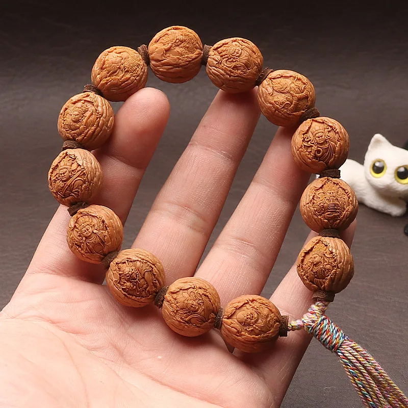 natural-lion's-mane-walnut-carving-beings-descend-to-earth-kunpeng-soldiers-celestial-generals-wenwan-w