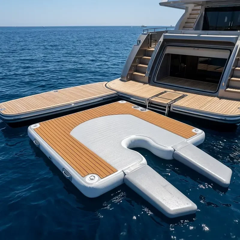 Outdoor Floating Inflatable air Dock Inflatable Dock Deck Inflatable Floating Platform Efoil Docking Platforms for Sea