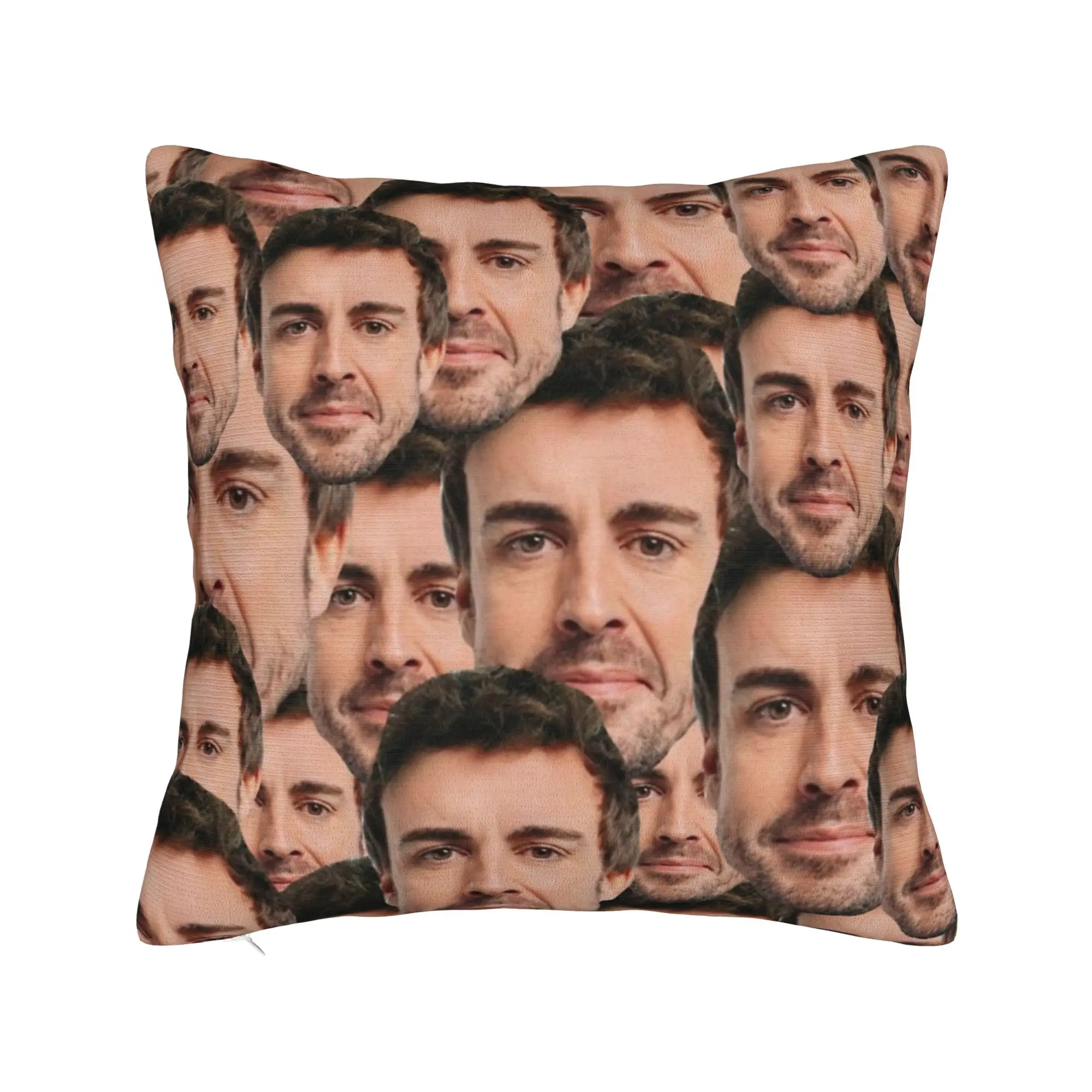 Fernando Alonso Head Pillowcase Stuff Soft Cushion Cover Decorative Funny Pillow Case Cover Home Multi-Size