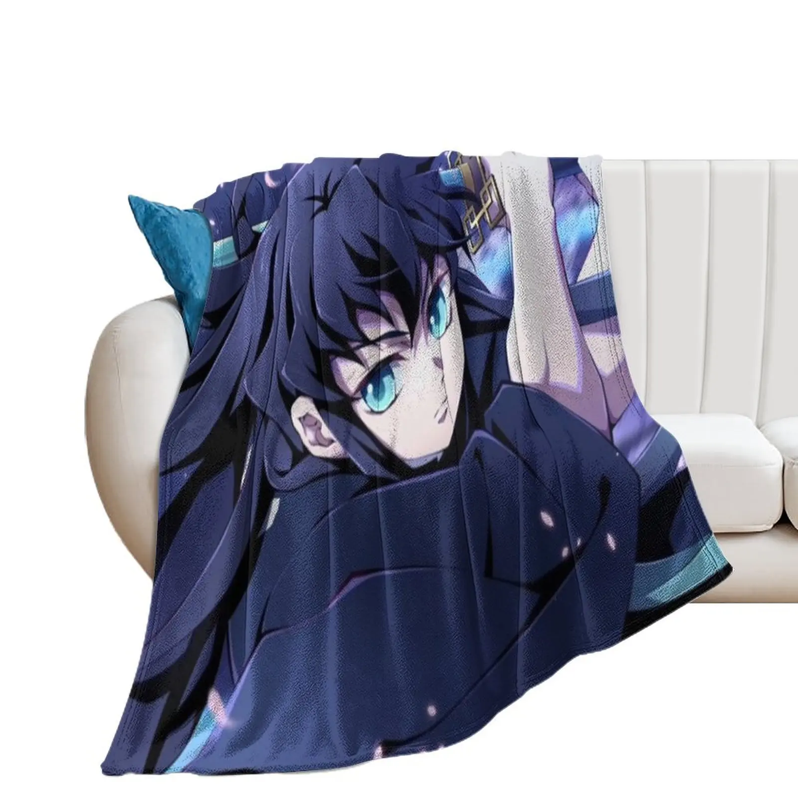 

Muichiro Tokito - Kimetsu no Yaiba Throw Blanket Travel Sleeping Bag Luxury Throw Furrys Blankets