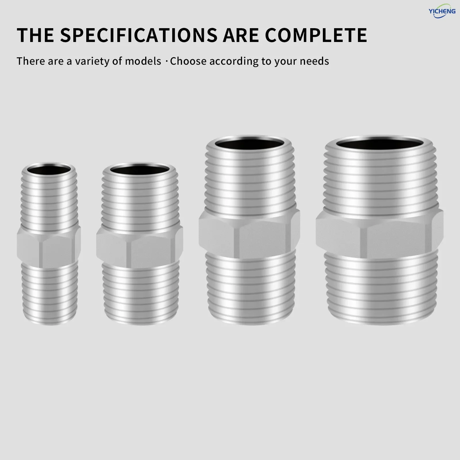 1/4 "3/8" 1/2 "3/4" بوصة ذكر الأنابيب عرافة الحلمة، 304 تركيب أنابيب الفولاذ المقاوم للصدأ (1 قطعة) #3