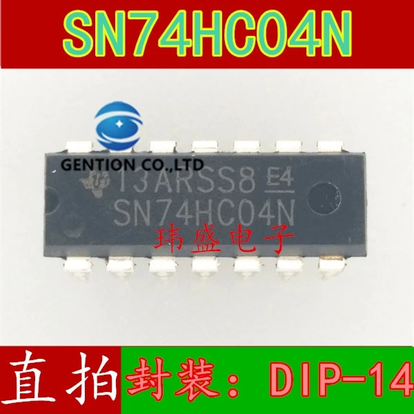 

20 шт. 74HC04 SN74HC04N DIP-14 шесть групп реверссора в наличии 100% новые и оригинальные