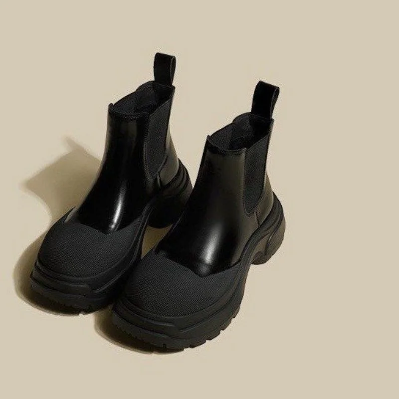 

Женские ботильоны на платформе и высоком каблуке, Зимние Повседневные рабочие ботинки на высоком каблуке, обувь для бега, 2022