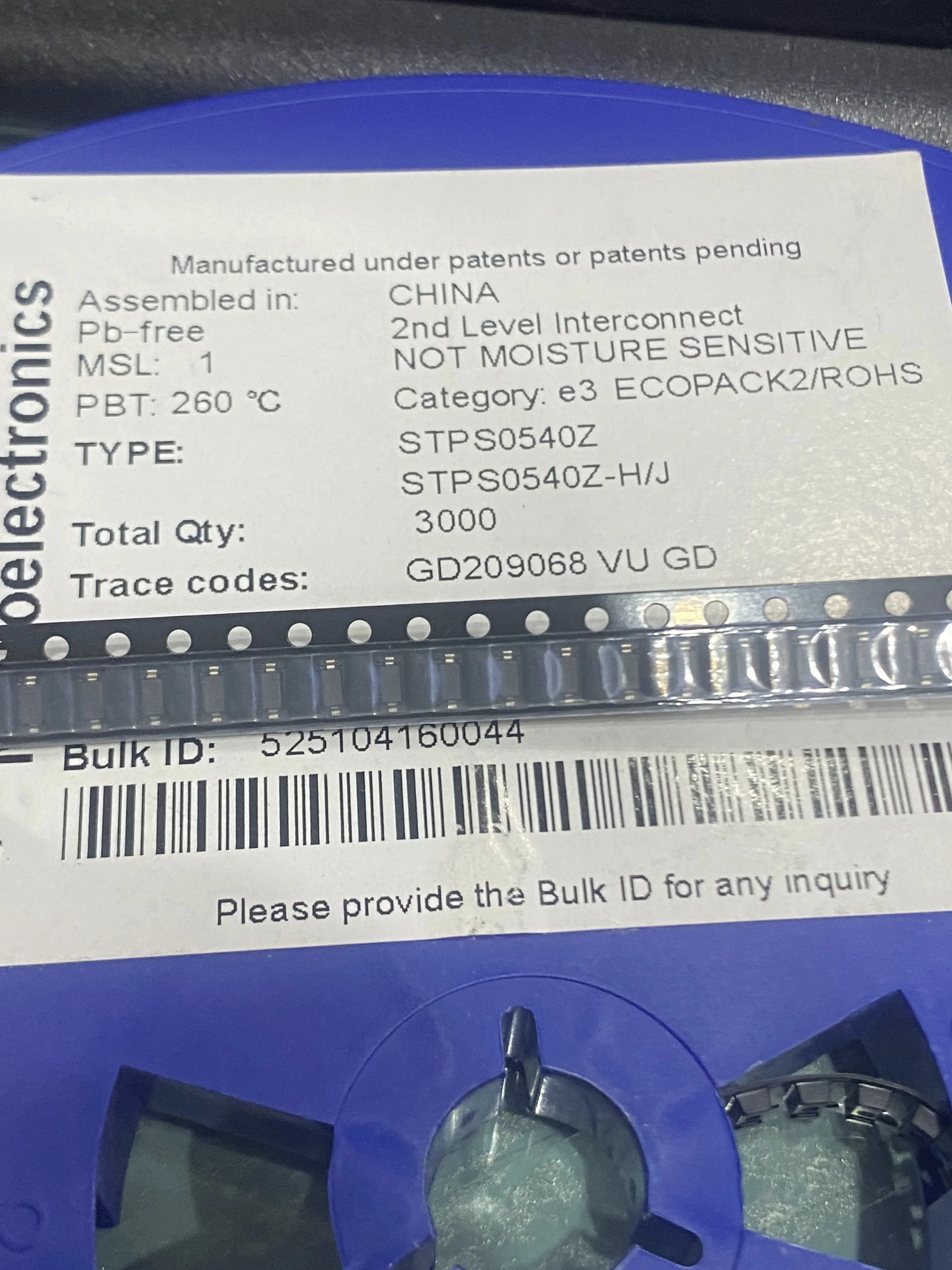100PCS Brand new original STPS0540Z 22+ SOD123