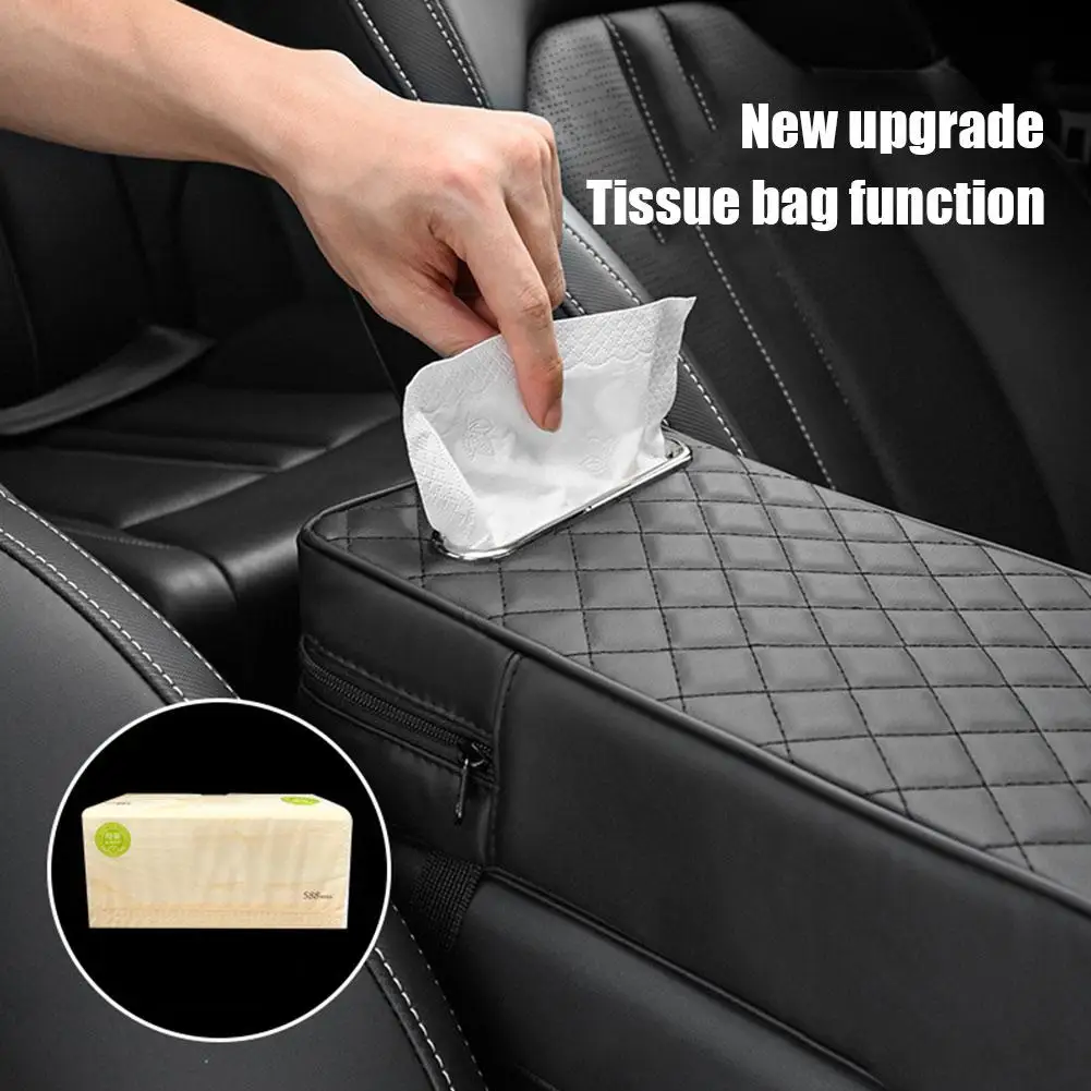 Car Armrest Box Tissue Box Pad Center Console Elbow Automotive Support Accessories Armrest Bracket Cushion Car Tissue