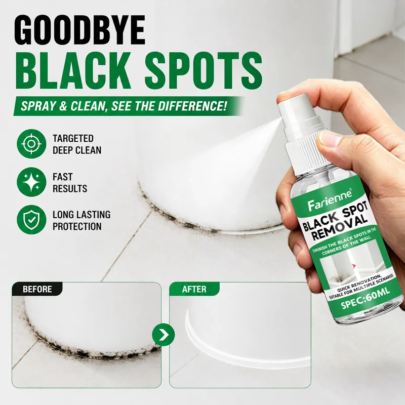 Stubborn Mold Mildew Remover Grout Stain Cleaner Spray Deep Penetrating for Shower Tile Bathroom Kitchen Window Seal Caulk Joint