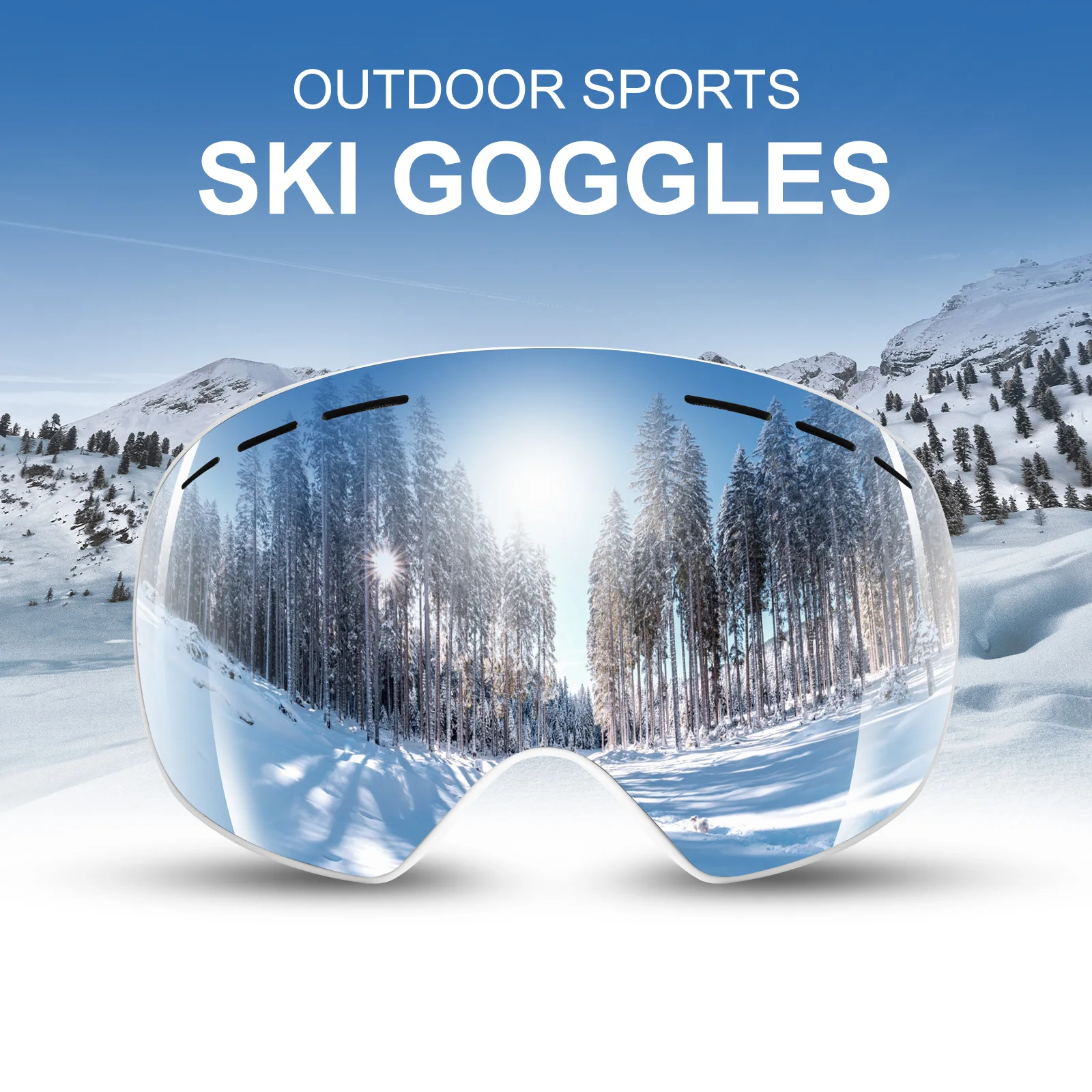 2025 جديد UV400 نظارات التزلج على الجليد نظارات الرجال النساء نظارات التزلج تخصيص نظارات الثلوج للرياضات الشتوية #2