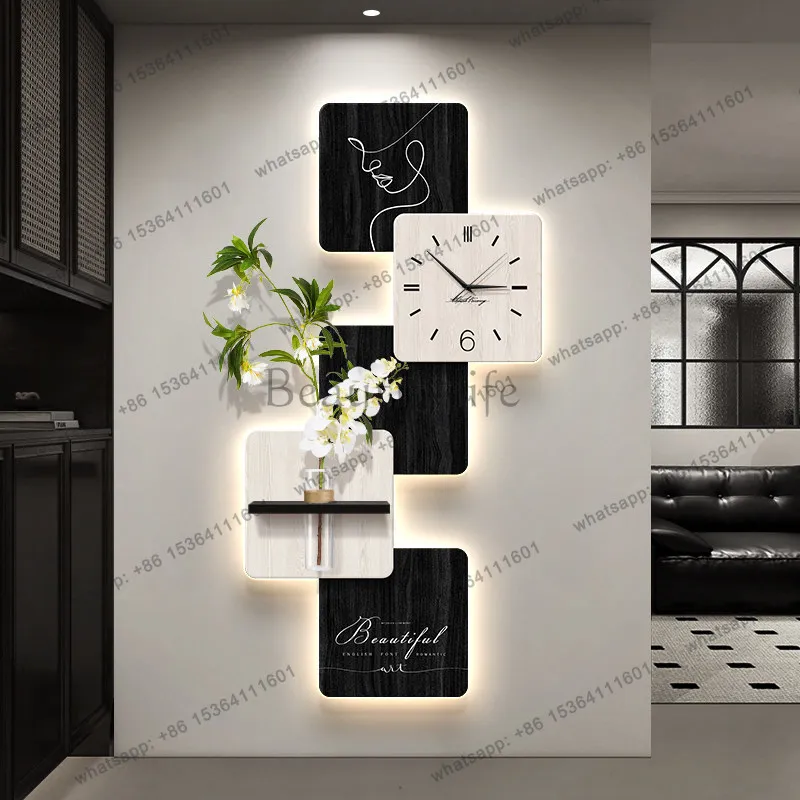 Best Sellers Luxury Interior Clock Wall Modern Fashion Creative Design Xenomorph Wall Watch Aesthetic Luminous Horloge Living Ro