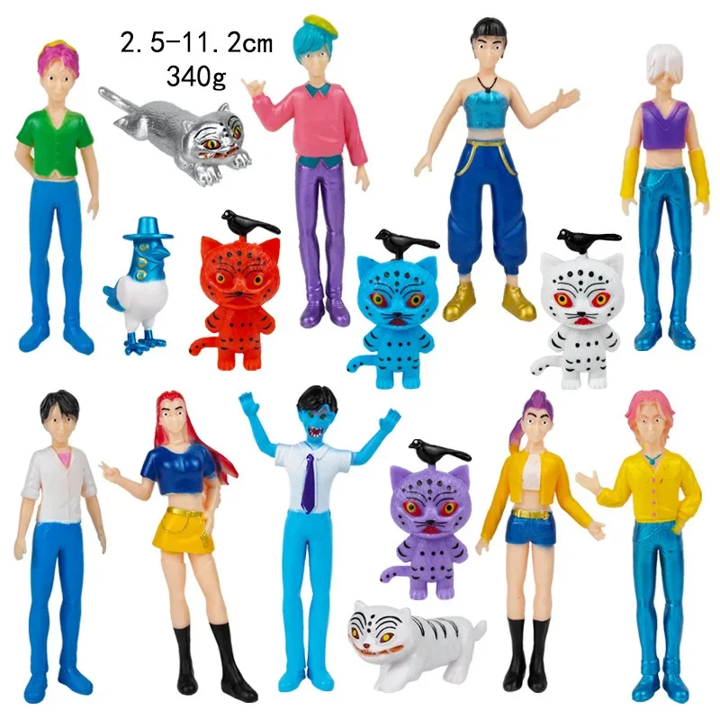 Cute PVC Movable Joints Action Figure Model Dolls Kids Birthday Decoration Toy Gifts2025 Kpop Demon Hunters Anime Figure Toys