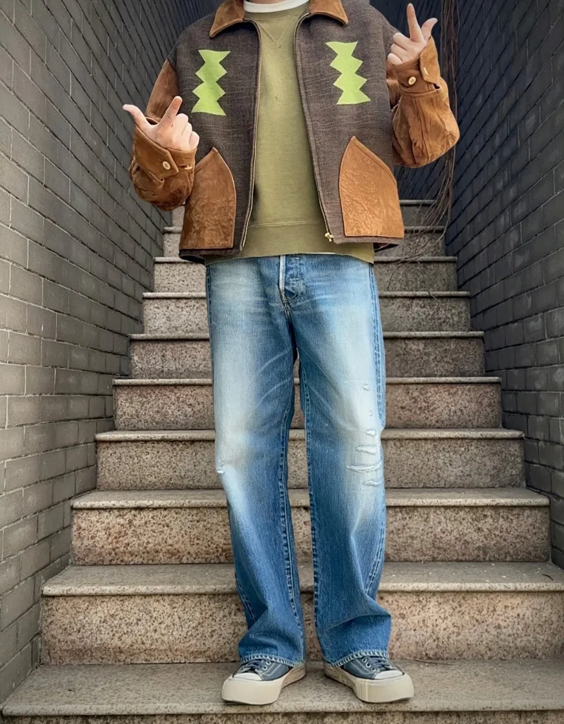 VISVIM WMV KOFU SOCIAL 01 WIDE D43 Washed Jeans