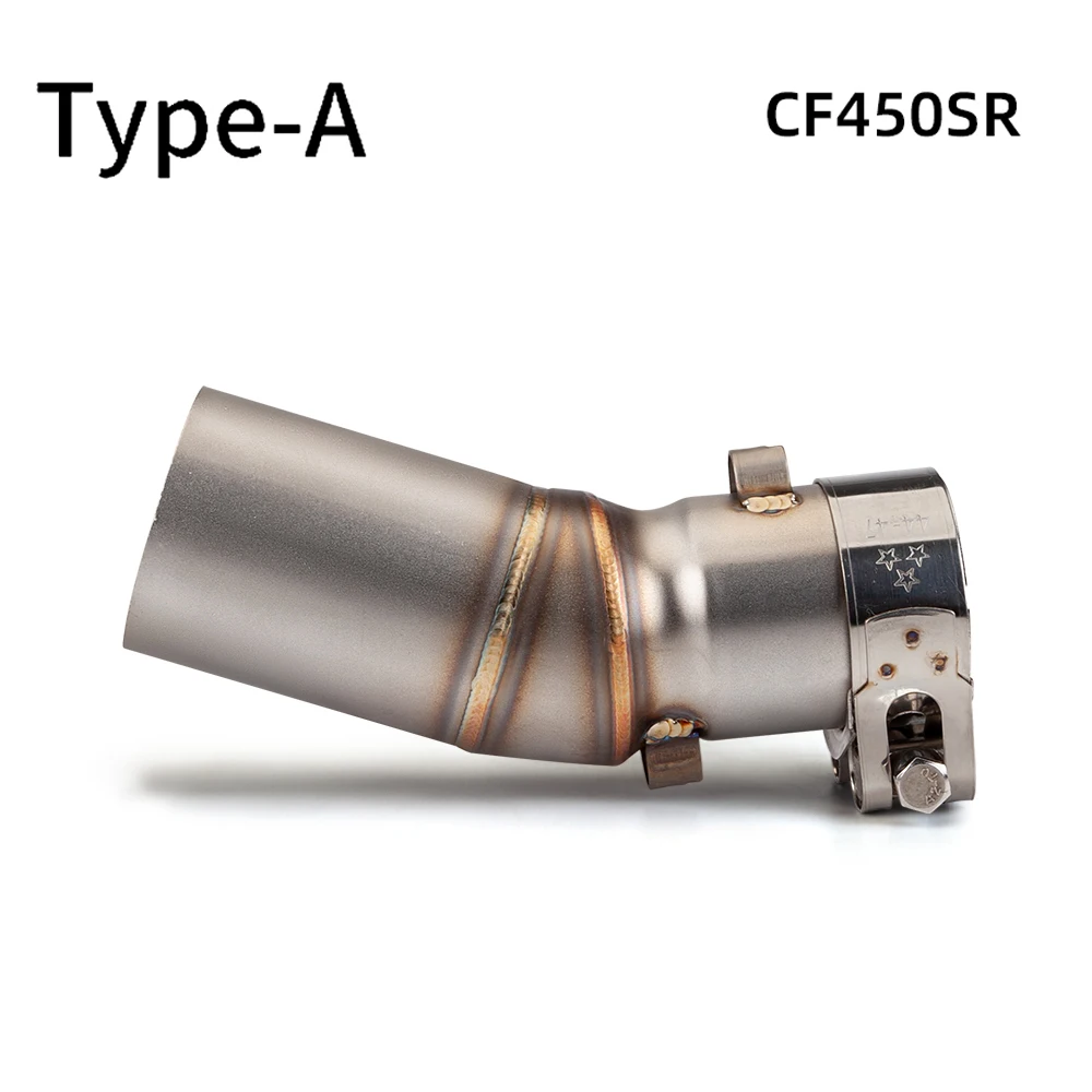 Motorcycle Exhaust mid Muffler Link Pipe Connection 51mm Muffler Systems For KAWASAKI Ninja ZX-4R ZX-4RR ZX4R ZX4RR 2023 Years
