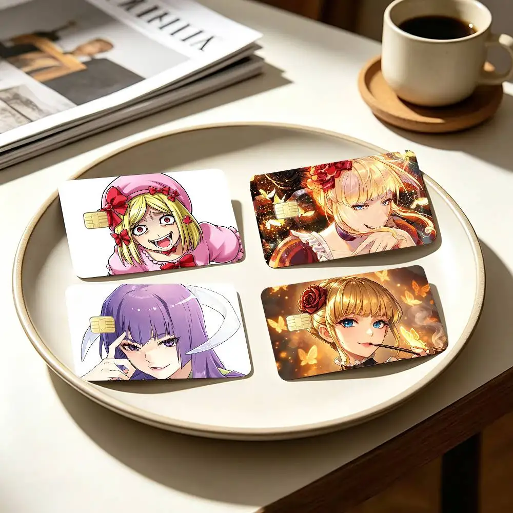 Umineko When They Cry Visual Novel Game   4pcs 1Set Card Stickers Small Waterproof Chip 4PCS Card Sticker Anti-Scratch
