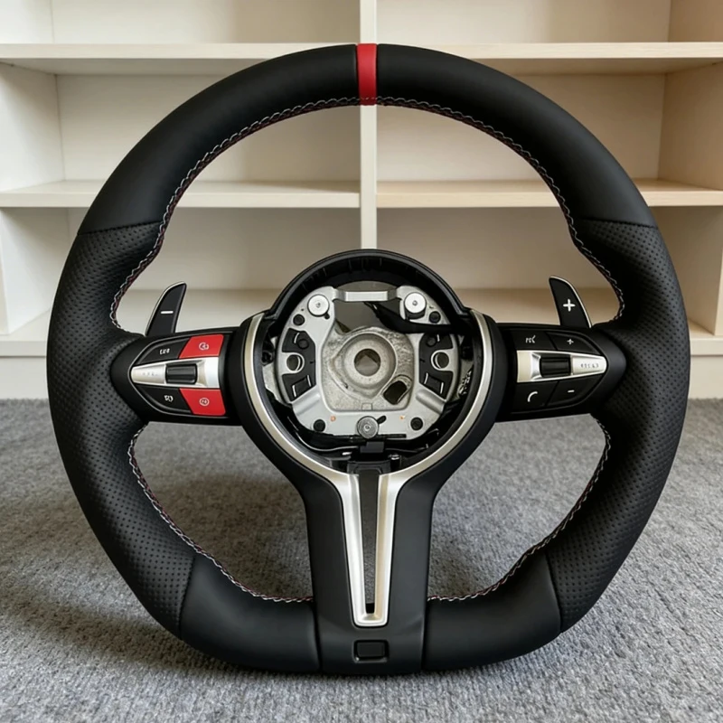 For  F30  F32 F33 F07 F10 F20 1 2 3 4 5 Series M Sports Leather Steering Wheel