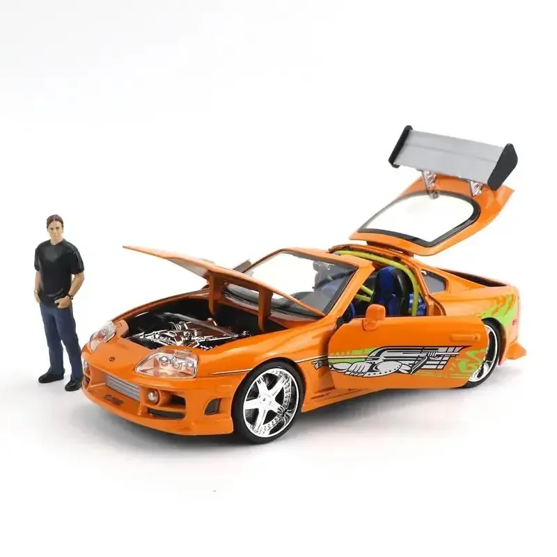 Jada 1:24 Fast and Furious Brian’s 1995 Toyota Supra High Simulation Diecast Metal Alloy Model Car kids Toy Gift Collection