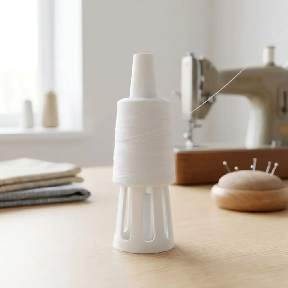 3D Printed Cone Thread Spool Holder Anti-Slip Anti-Wobble Thread Spool Stabilizer Stand Anti-Tangle DIY Sewing Tool