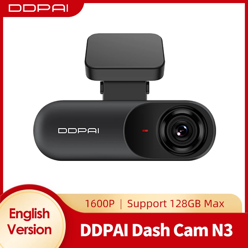 DDPAI Dash Cam Mola N3 1600P HD Vehicle Drive Auto Video DVR 2K Smart Connect Android Wifi Car Camera Recorder 24H Parking