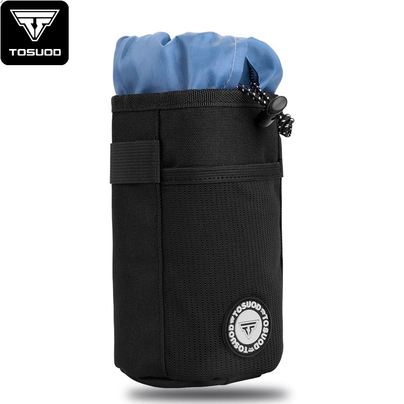 TOSUOD Bicycle Handlebar Water Bottle Bag Multifunctional Bike Drink Holder Pouch Water‑Repellent Storage Bag