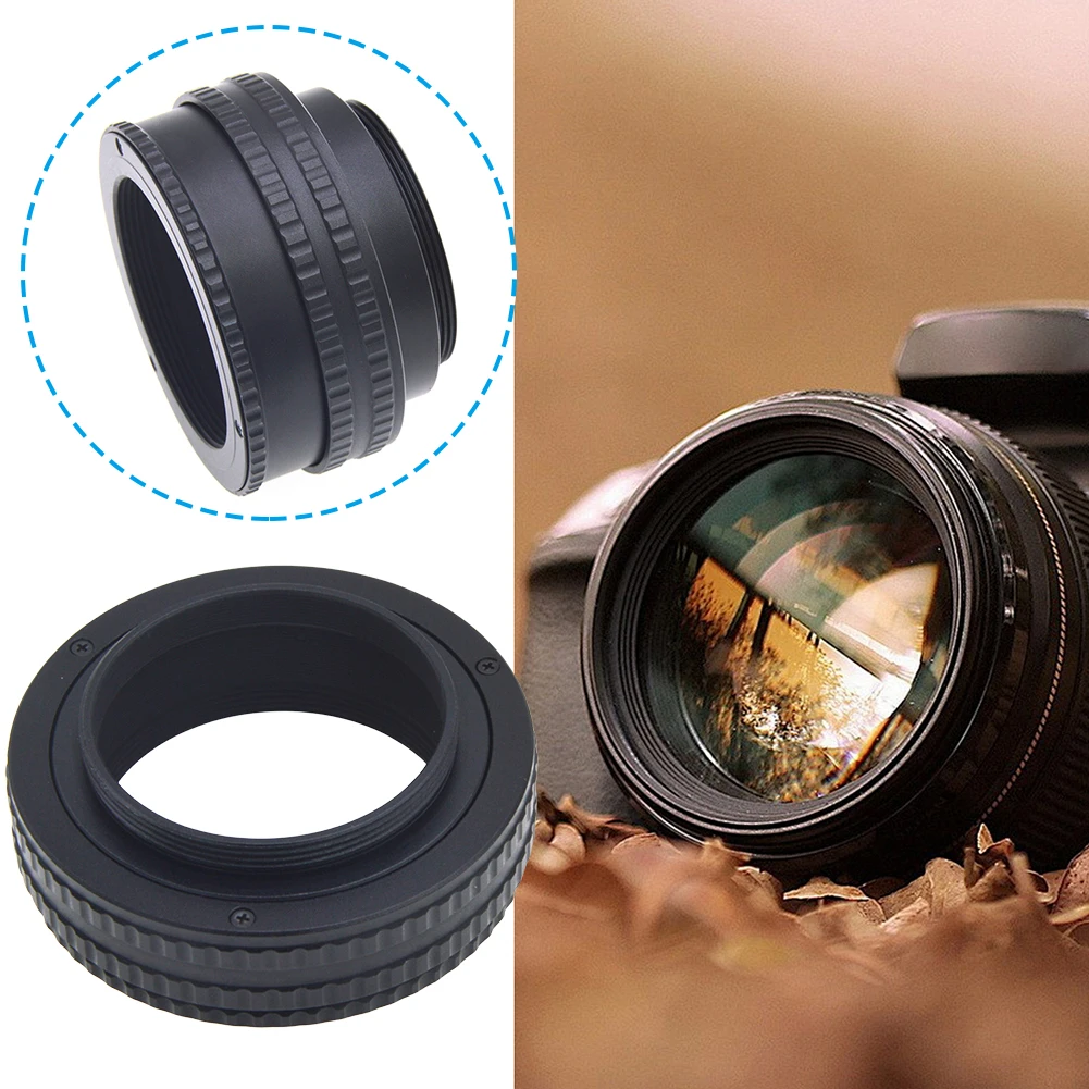 M42 إلى M42 17 مللي متر إلى 31 مللي متر عدسة الكاميرا قابل للتعديل التركيز هيليكويد محول سبائك الألومنيوم التركيز هيليكويد تمديد أنبوب ماكرو أنبوب