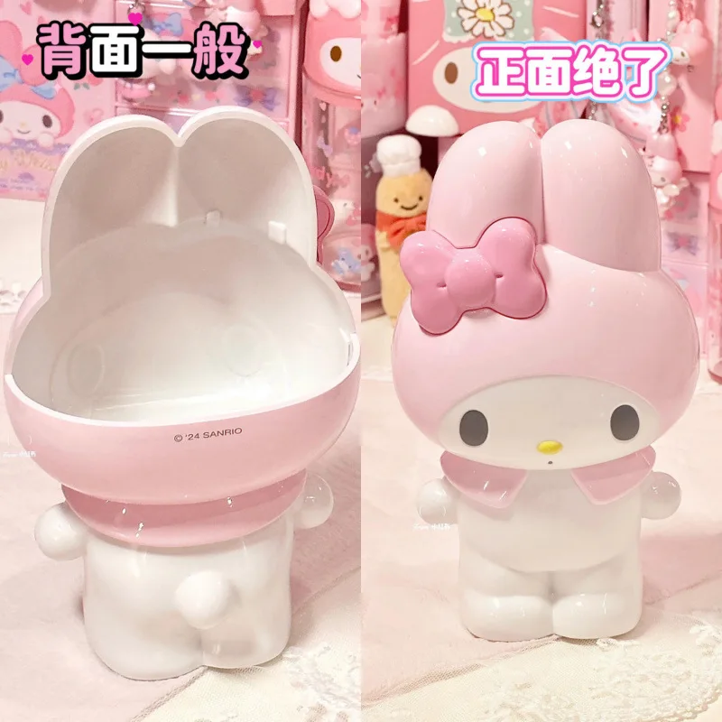 

Sanrio model ornaments pen holder HelloKitty pen holder stationery Melody makeup brush storage tube desktop storage ornaments