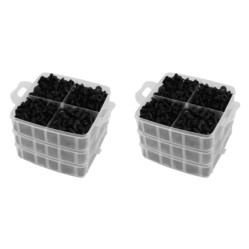 1240Pcs Universal Mixed Auto Fastener Car Bumper Clips Retainer Car Fastener Rivet Door Panel For Fender Liner For Car