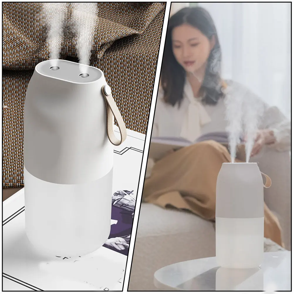 1Set Battery Dual Spray Mini Humidifier Portable Car USB Charging Aroma Diffuser Oil Humidifier
