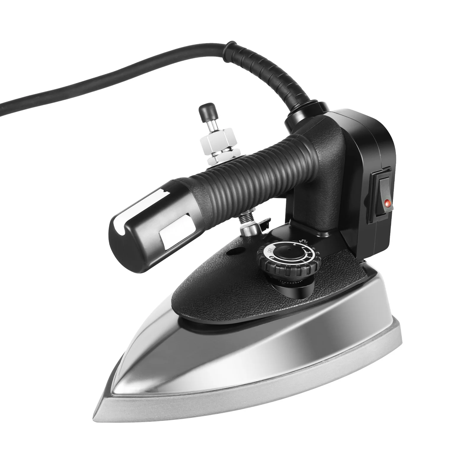 1200W Electric Steam Iron, 110V Industrial Heating Iron Exhaust Vents Water Tank Dry/Steam Ironing, Flattening Clothes Wrinkles