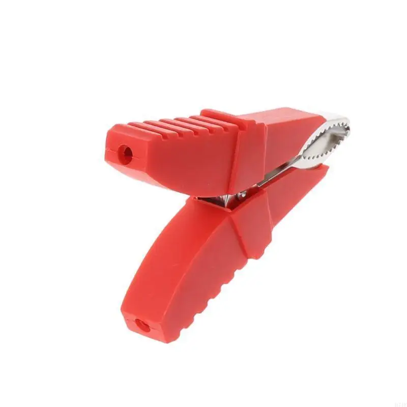 H7JF 2PCS أسود أحمر لنوع الفراشة مقاطع التمساح المعزولة المشابك لاختبار المشابك لـ C