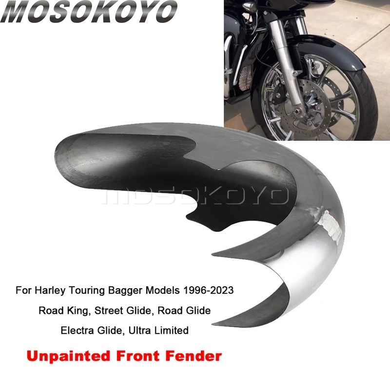 

21" 23" 26" Steel Front Fender Protection Cover For Harley Touring 1996-2023 Road King FLHR FLHRC FLHRS Ultra Limited 1996-2023
