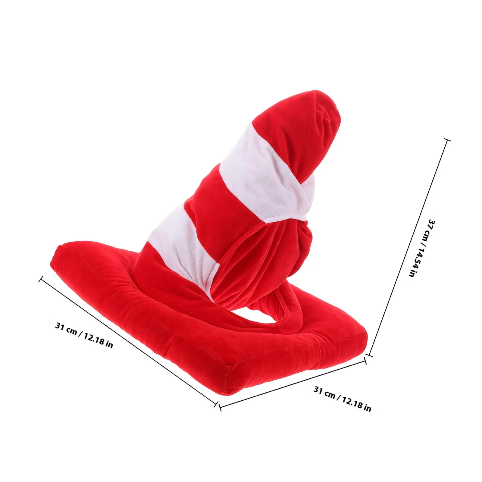 Sombrero Novedoso con Forma de Bloque de Carretera, Accesorio Creativo para la Cabeza, Atrezzo para Fiestas y Actuaciones, Disfraz de Dibujos Animados, Suministro Divertido para Cosplay