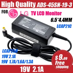 19V 2.1A /1.6A LG monitör LCD TV AC adaptör güç besleme kablosu 32 lh510 LCAP21C LCAP25B ADS-45SN-19-3 E2251S E2251S E2051S