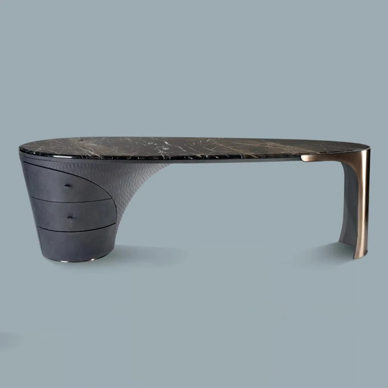 

Modern High-End Executive Director Desk Luxury MDF & Steel Design