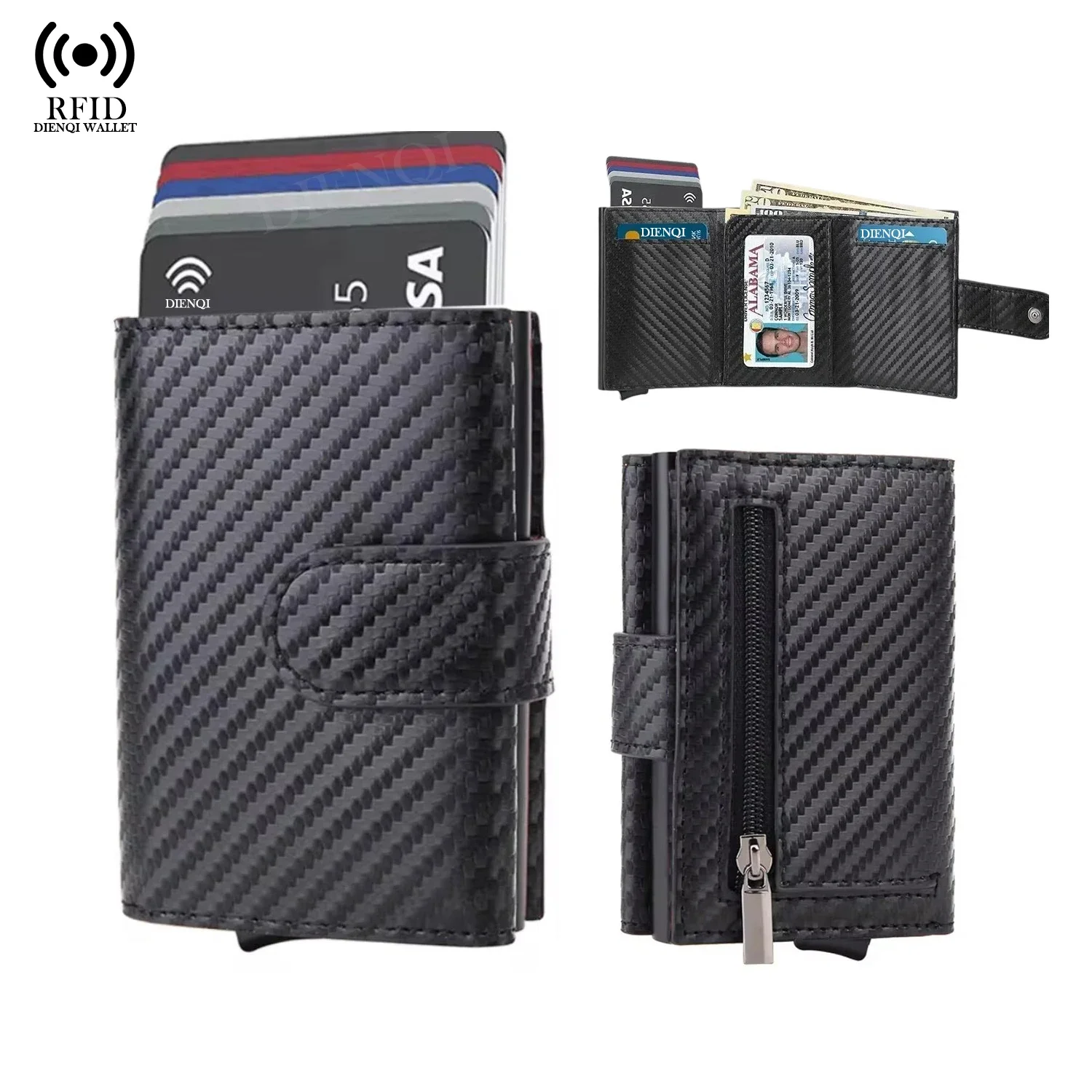 Card Holders Mens Wallet Card Case Purse Travel Wallet Luxury Card Holder Card Wallet Id Holder Minimalist Wallet Smart Wallet