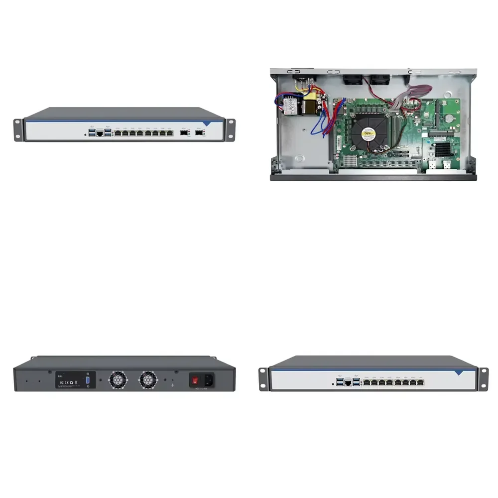 1U Firewall Appliance 8 X 2.5GE LGA1700 12th 13th 14th Gen CPU Core I9 I7 I5 With 2x10G SFP Compatible PfSense OPNsense